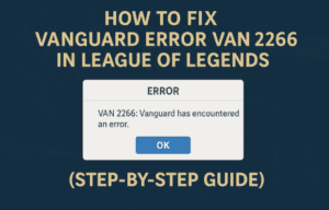 🎮 How to Fix Vanguard Error VAN 2266 in League of Legends (Step-by-Step Guide)