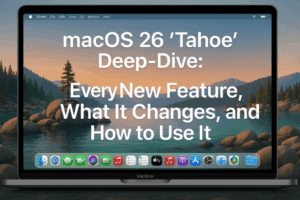 🍎 macOS 26 “Tahoe” Deep-Dive: Every New Feature, What It Changes, and How to Use It