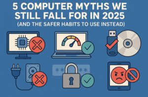 5 Computer Myths We Still Fall For in 2025 (and the Safer Habits to Use Instead)