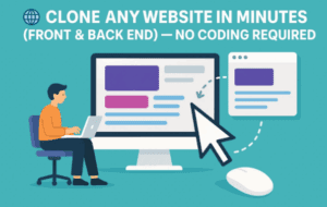 🌐 Clone Any Website in Minutes (Front & Back End) — No Coding Required