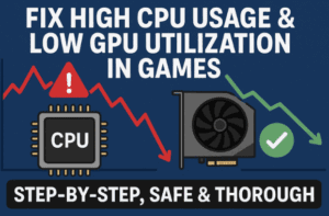 🧰 Fix High CPU Usage & Low GPU Utilization in Games (Step-by-Step, Safe & Thorough)