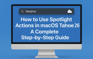 ✨ How to Use Spotlight Actions in macOS Tahoe 26: A Complete Step-by-Step Guide