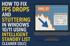 ⚡ How to Fix FPS Drops and Stuttering in Windows 10/11 Using Intelligent Standby List Cleaner (ISLC)