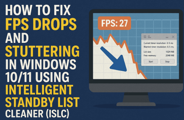 ⚡ How to Fix FPS Drops and Stuttering in Windows 10/11 Using Intelligent Standby List Cleaner (ISLC)