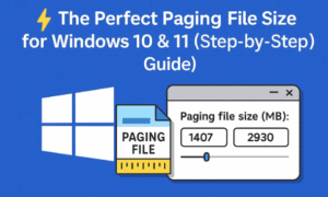⚡ The Perfect Paging File Size for Windows 10 & 11 (Step-by-Step Guide)