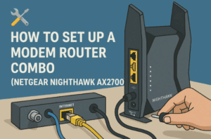 🛠️ How to Set Up a Modem Router Combo (Netgear Nighthawk AX2700)