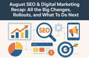🚀 August SEO & Digital Marketing Recap: All the Big Changes, Rollouts, and What To Do Next