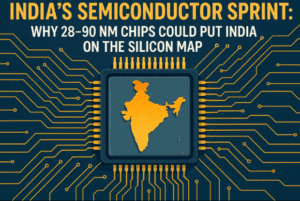 India’s Semiconductor Sprint: Why 28–90 nm Chips Could Put India on the Silicon Map (and How We’ll Get to 3 nm Next)