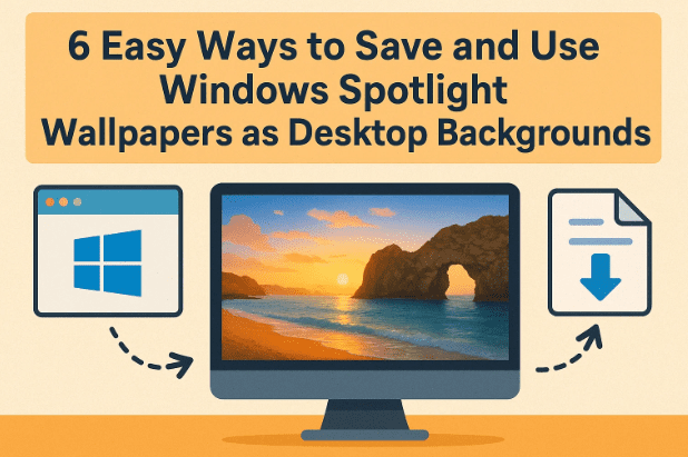 🌅 6 Easy Ways to Save and Use Windows Spotlight Wallpapers as Desktop Backgrounds