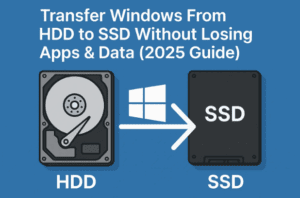 Transfer Windows From HDD to SSD Without Losing Apps & Data (2025 Guide)