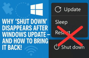 🧩 Why “Shut Down” Disappears with Pending Windows Update — and How to Bring It Back!