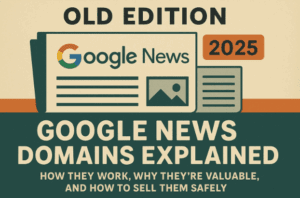 📰 Old Edition Google News Domains Explained (2025): How They Work, Why They’re Valuable, and How to Sell Them Safely