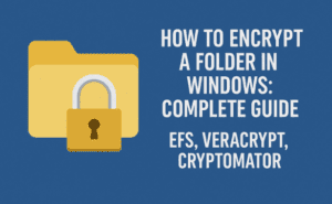 🔒 How to Encrypt a Folder in Windows: Complete Guide (EFS, VeraCrypt, Cryptomator)