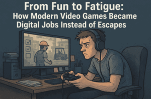 🎮 From Fun to Fatigue: How Modern Video Games Became Digital Jobs Instead of Escapes