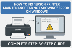 How to Fix “Epson Printer Maintenance Tab Not Showing” Error on Windows (Complete Step-by-Step Guide)