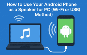 🎧 How to Use Your Android Phone as a Speaker for PC (Wi-Fi or USB Method)