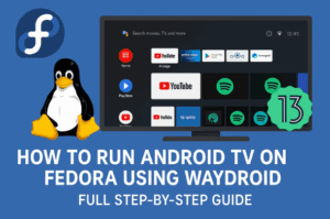 🐧 How to Run Android TV on Fedora Using Waydroid — Full Step-by-Step Guide (Android 13 LineageOS Build)