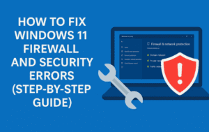 🔧 How to Fix Windows 11 Firewall and Security Errors (Step-by-Step Guide)