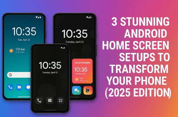 3 Stunning Android Home Screen Setups to Transform Your Phone (2025 Edition)