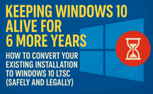 Keeping Windows 10 Alive for 6 More Years: How to Convert Your Existing Installation to Windows 10 LTSC (Safely and Legally)