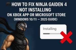 🎮 How to Fix Ninja Gaiden 4 Not Installing on Xbox App or Microsoft Store (Windows 10/11 – 2025 Guide)