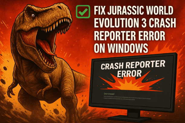 Fix Jurassic World Evolution 3 Crash Reporter Error on Windows 🦖