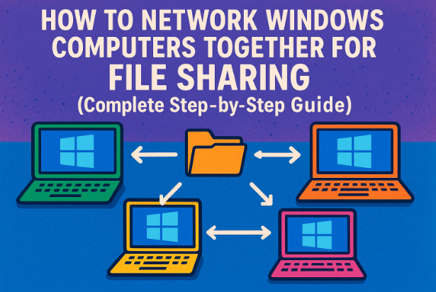 💻 How to Network Windows Computers Together for File Sharing (Complete Step-by-Step Guide)