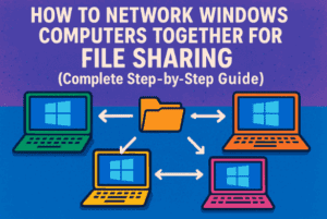 💻 How to Network Windows Computers Together for File Sharing (Complete Step-by-Step Guide)