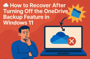 ☁️ How to Recover After Turning Off the OneDrive Backup Feature in Windows 11