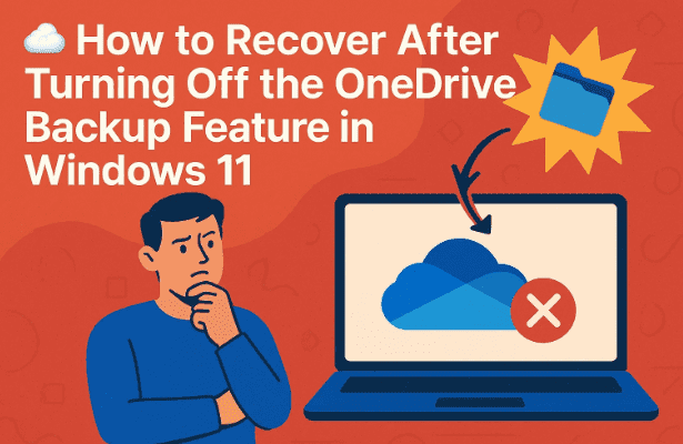 ☁️ How to Recover After Turning Off the OneDrive Backup Feature in Windows 11