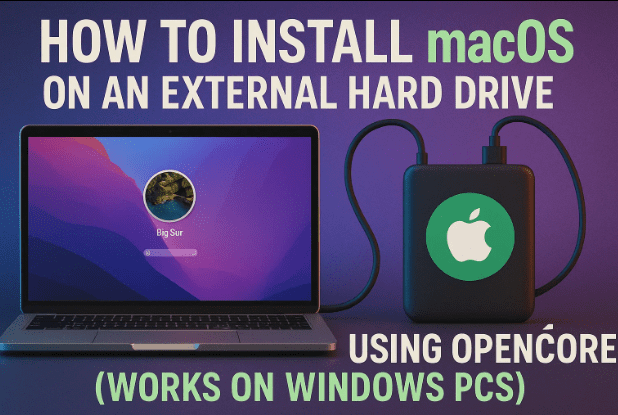 🍏 How to Install macOS on an External Hard Drive Using OpenCore (Works on Windows PCs)