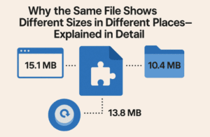 🧩 Why the Same File Shows Different Sizes in Different Places — Explained in Detail