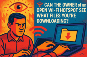 🛜 Can the Owner of an Open Wi-Fi Hotspot See What Files You’re Downloading?