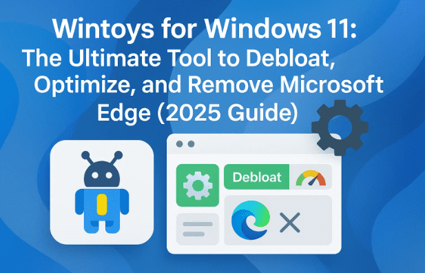 Wintoys for Windows 11: The Ultimate Tool to Debloat, Optimize, and Remove Microsoft Edge (2025 Guide) ⚙️