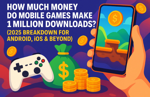 How Much Money Do Mobile Games Make With 1 Million Downloads? (2025 Breakdown for Android, iOS & Beyond) 🎮