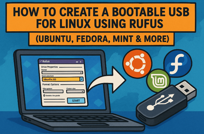 💻 How to Create a Bootable USB for Linux Using Rufus (Ubuntu, Fedora, Mint & More)
