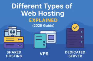 🌐 Different Types of Web Hosting Explained (2025 Guide) — Shared Hosting vs VPS vs Dedicated Server