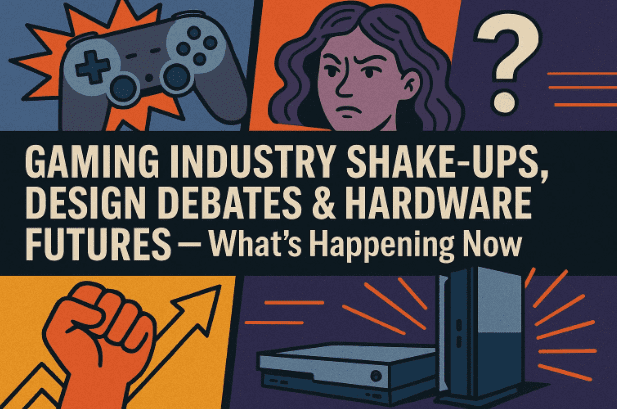 Gaming Industry Shake-Ups, Design Debates & Hardware Futures — What’s Happening Now