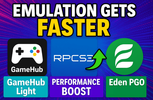 🎮 Emulation Gets Faster: GameHub Light, RPCS3 Performance Boost & Eden PGO Explained
