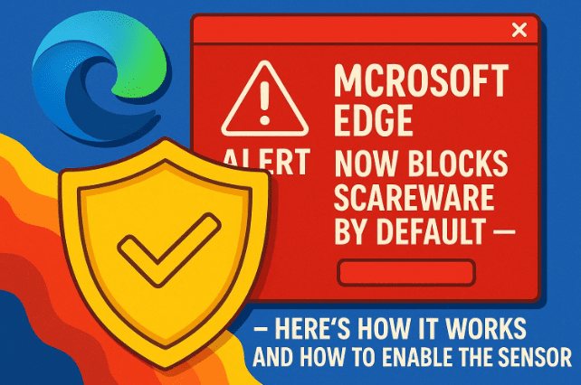 🛡️ Microsoft Edge Now Blocks Scareware by Default — Here’s How It Works and How to Enable the Sensor