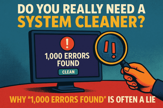 🧹 Why Do System Cleanup Utilities Report So Many Errors on a Supposedly Clean System?