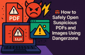 🧰 How to Safely Open Suspicious PDFs and Images Using Dangerzone