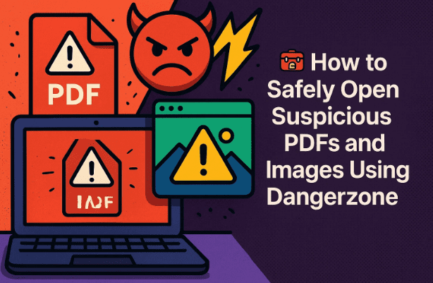 🧰 How to Safely Open Suspicious PDFs and Images Using Dangerzone