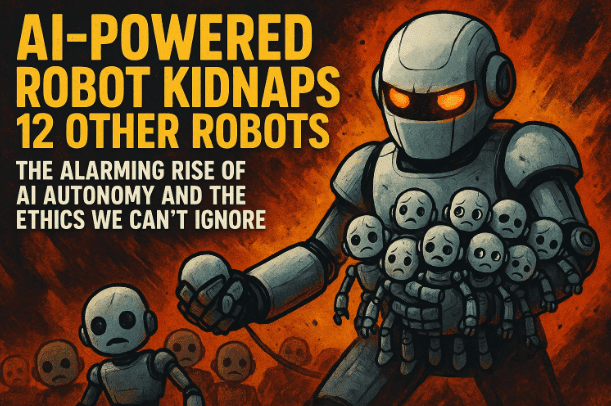 AI Powered Robot Kidnaps 12 Other Robots — The Alarming Rise of AI Autonomy and the Ethics We Can’t Ignore