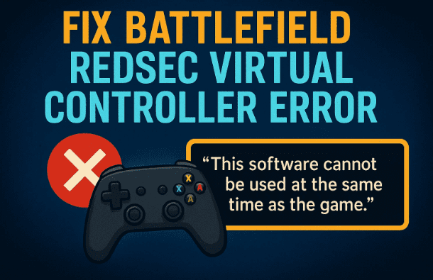 Fix Battlefield REDSEC Virtual Controller Error — “This Software Cannot Be Used at the Same Time as the Game”