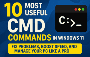 10 Most Useful CMD Commands in Windows 11 — Fix Problems, Boost Speed, and Manage Your PC Like a Pro