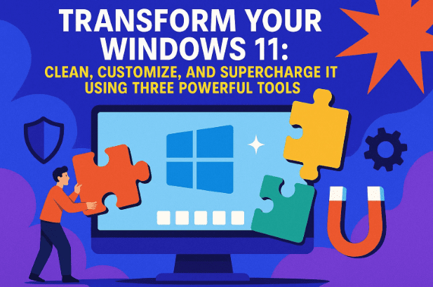 🧩 Transform Your Windows 11: Clean, Customize, and Supercharge It Using Three Powerful Tools
