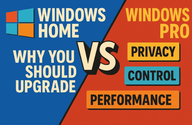 🖥️ Windows Home vs Pro: Why You Should Upgrade If You Value Privacy, Control, and Performance