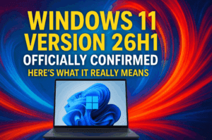💻 Windows 11 Version 26H1 Officially Confirmed — Here’s What It Really Means