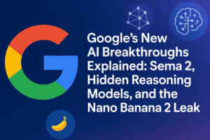 🌐 Google’s New AI Breakthroughs Explained: Sema 2, Hidden Reasoning Models, and the Nano Banana 2 Leak